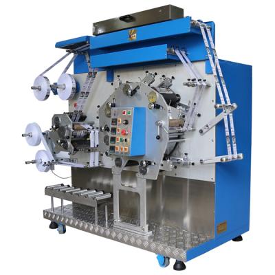 China Large solid under color+sufficient solid color 2019 popular high speed five color flexo garment label printing machine for sale