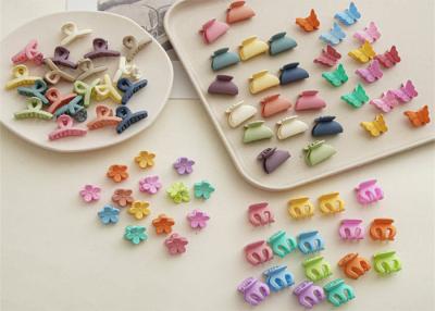 China Resin Summer baby girls flower Morandi girls hair square shark clip accessories Ins back head clip fascinator for sale