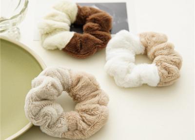 China Winter splicing plush fur hair band scrunchies simple imitation rabbit hair large intestine hairband headdress wholesale for sale