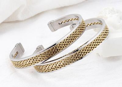 China C-shaped fashion titanium steel chain bracelet 18k gold women's jewelry wholesale stainless steel jewelry accessories for sale