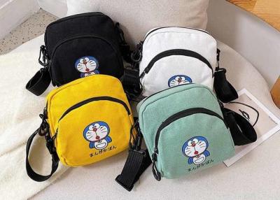 China Doraemon Cute little cat cartoon canvas bag crossbody bag Harajuku soft sister student shoulder logo picture bag for sale