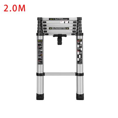 China Telescopic Folding Ladders 2.0M Stainless Steel Step Ladder Best Selling Anti-Sliding for sale