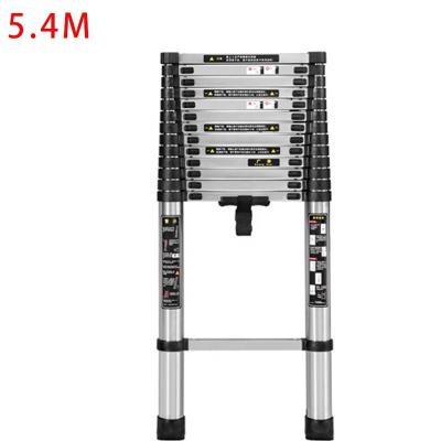 China Stainless Steel Telescopic Ladder Folding Ladders 5.4M New Product For Outdoor Stable for sale