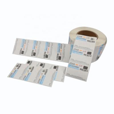 China Custom Packaging Printing Barcode Security Adhesive Scratch Off Barcode Label Sticker for sale