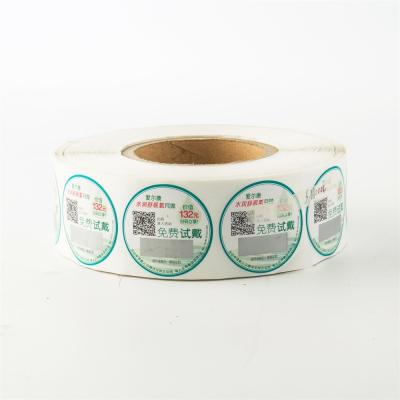 China Custom Scratch-Off Security Label QR Code Label for sale