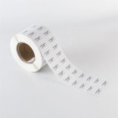 China Factory Waterproof Supplies Wholesales Custom Printing Paper Garment Size Labels For Clothing Socks for sale