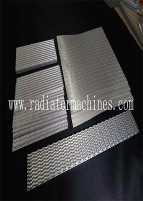 China Customized Fin Pitch Aluminum Stamped Radiator Fins Stroke To Buyer Specs for sale