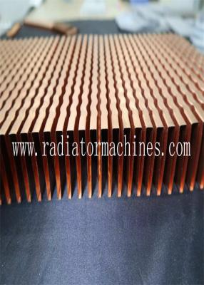 China 1-12 Mm Fin Height Radiator Fin Machine For Cuatomized Fin Length for sale