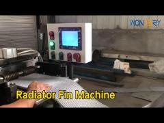 Automatic Radiator Fin Machine 120SPM Copper Pipes / Aluminum For Separating