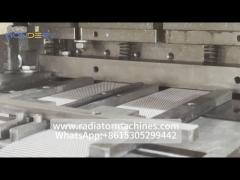 2-coil lanced offset aluminum fin making machine for charge coolers 