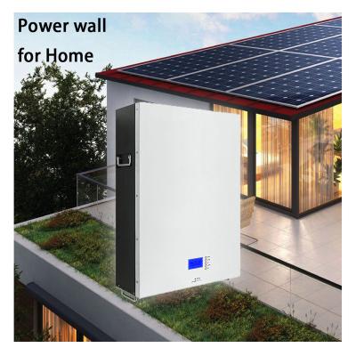 China Home appliances 5kw 7kw 10kw grid on/off powerwall battery solar system home with power storage wall battery for sale