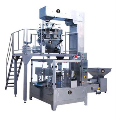 China Food Factory Bottle Tea Bag Bean Grain Nut Food Weighing Packing Machine for sale