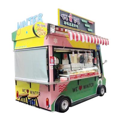 China Mobile Food Truck Trailer Kitchen BBQ Food Truck Mobile Food Trucks Vintage Mobile Scooter Trailer Mobile Ice Cream Truck for sale