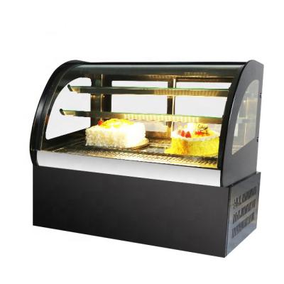 China Single-Temperature Display Showcase For Bakery Sliding Door Cake Cupboard Glass Display Fridge for sale