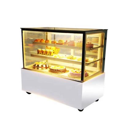 China Single-temperature Food Preservation Glass Display Cabinet Refrigeration Cake Commercial Baking Display Cabinet for sale