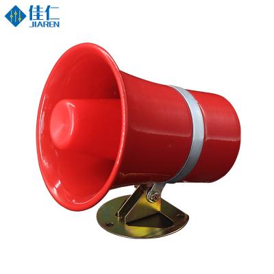 China JQE812 Metal Alarm Loudspeaker Voice Announcer Speaker 25W High Power Metal Fire Horn for sale