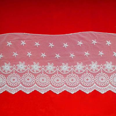 China Other Latest Luxury Mesh Embroidery Lace Women's Home Fabric French Tulle Lace Fabric for sale