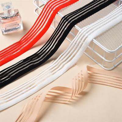 China Custom Elastic Breathable Fish Factory Webbing Garment Accessories Silk Elastic Band for sale