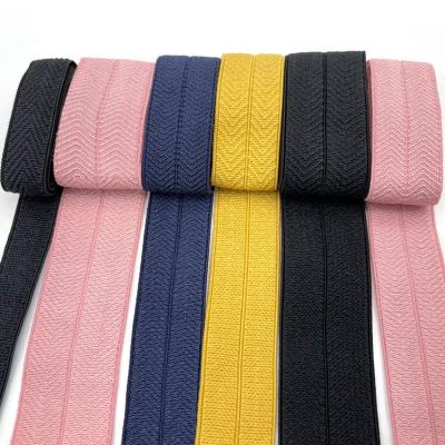 China Customized Underwear Woven Elastic Band Soft Elastic Herringbone Elastic Band Wholesale Elastic Band for sale