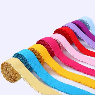 China Crescent Elastic Band Decor Stretch Hot Edge Color Lingerie Underwear Gathered Elastic Band for sale