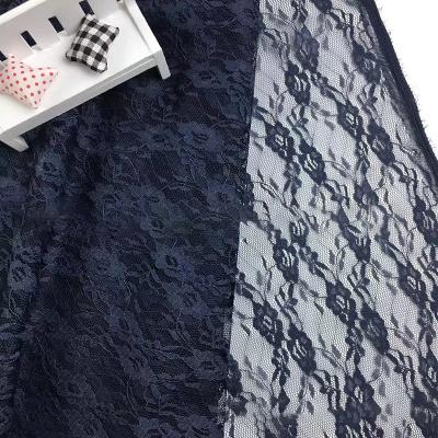 China Other Chinese Factory Non-elastic Lace Fabric Polyester Material Dress Decoration Lace Fabric for sale