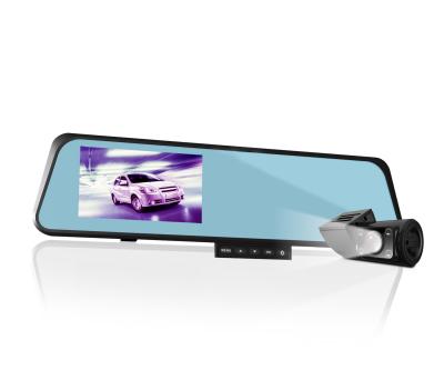 中国 二重中心車の Dvr のレコーダー 4.3inch LCD のモニター、保証 DVR レコーダー 販売のため