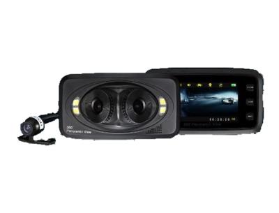 China 3 Channel 360° Full View , Vehicle Black Box DVR 8 Languages and Motion Detection for sale