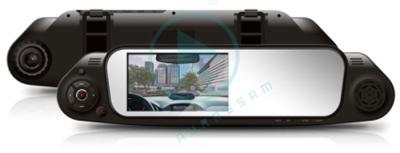 China Dual lens Car Rear View Mirror Camera Recorder DVR 4.3' TFT LCD HD 1280x720P Rear View Camera 720 x 480P with G-sensor for sale