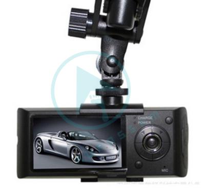 China 1.3 M Pixels Color CMOS Full HD  2 Channel Car Black Box  GPS Function for sale