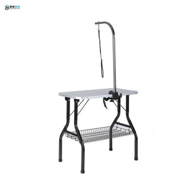 China Viable Professional Stainless Steel Frame 2021 Dog Show Dog Pet Grooming Table Foldable for sale