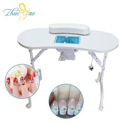 China Modern Commercial Salon Furniture Nail Manicure Table With Vent System for sale