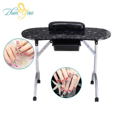 China No Assembly Needed Folding Nail Salon Nail Table Beauty Salon Furniture For Sale for sale