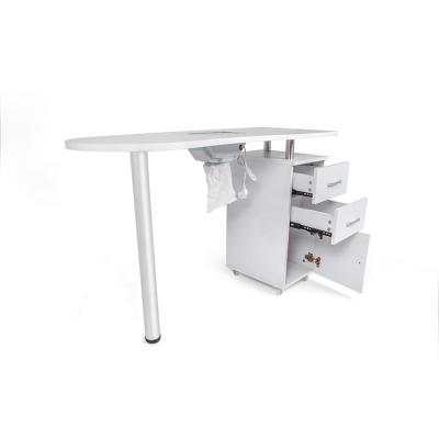 China Modern beauty salon table manicure table with vent and drawer for sale