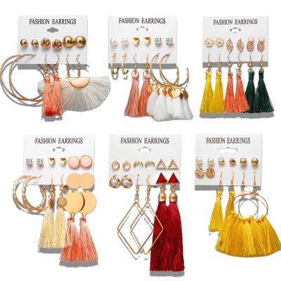 China Other New Boho Statement Tassel Earrings Flower Bohemian Earrings Women Flower Bohemian Earrings For Women for sale