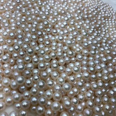 China Freshwater Pearl Round Beads Freshwater pearl2-10mm6A Circle Scattered Pearls Wholesale Authentic Circle Strong Light for sale