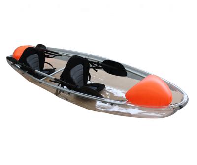 China Transparent Clear Clear Transparent Ocean Kayak Double Seat Kayaking Kayak Boat for sale