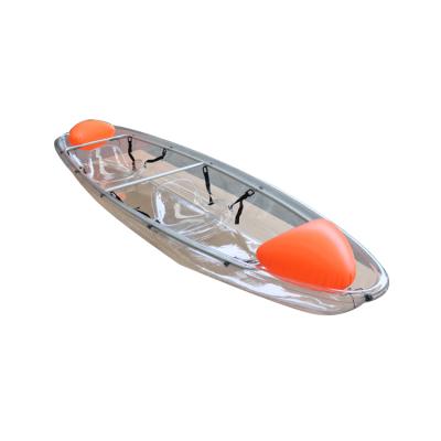 China PC Vick Double Seat Kayak Transparent Ocean Clear Kayakt With Transparent Seat for sale