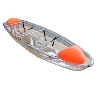 China PC A Sit On The Top Double Transparent Canoe Kayak Clear Fishing 2 Person for sale