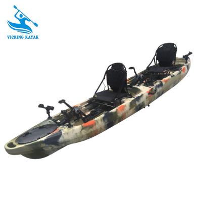 China Fishing Kayak Racing Kayak 2 Person Foot Driver Pedal Kayak Fishing Kayak for sale