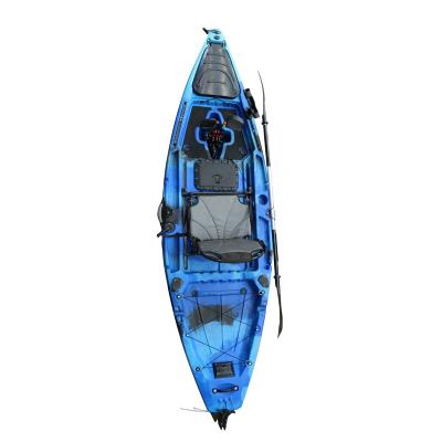 China LLDPE or HDPE Vicking 10 Ft Sit On Top Pedal Kayak With Tiller Fishing Kayak Fin Pedal Kayak for sale