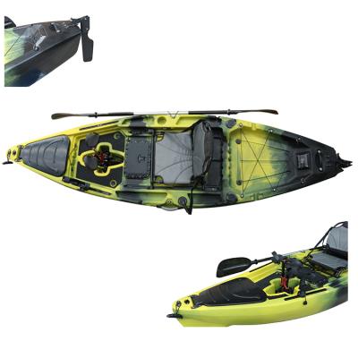 China LLDPE or HDPE sit on top canoe one person pedal kayak foot drive system kayak vicking kayak for sale for sale