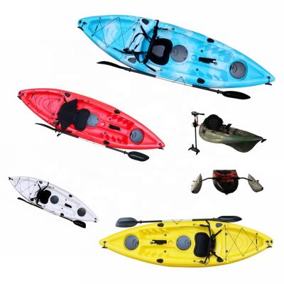 China Plastic Fishing Kayak Fishing Kayak Plastic Single Paddle Fishing Sit On Top Kayak With Hatch for sale