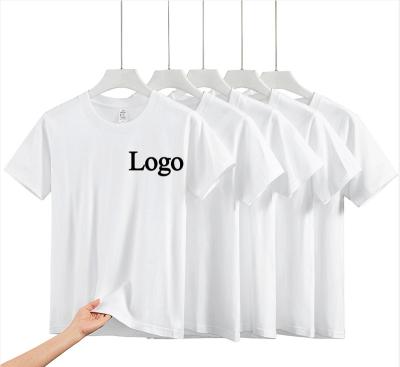 China Breathable High End Custom Soft Thick Print 220 Gsm Cotton 300gsm Heavy Short Sleeve Mens Boys 100% White T-Shirt for sale