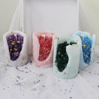 China R176 Max Soy Candles With Crystals Inside Luxury Crystal Candle Scented Soy Wax Candles for sale