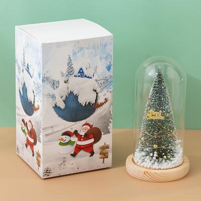 China Aromatherapy Relaxation R338 Christmas Decorations Table Decoration Christmas Table Decoration Gift Christmas Tree in Dome for sale