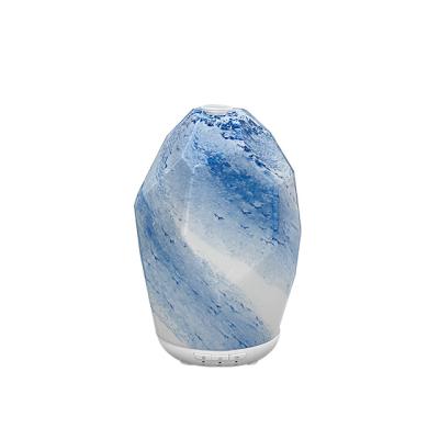 China 2022 New Product 7 Color LED Lights Art Glass Design Aroma Diffuser Electric Ultrasonic Essential Oil Aroma Humidifier for sale