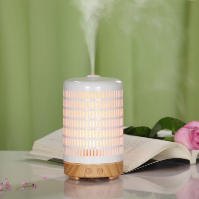 China 7 Color LED Lights Ultrasonic Humidifier Porcelain Essential Oils Ceramic Aromatherapy Aroma Diffuser for sale