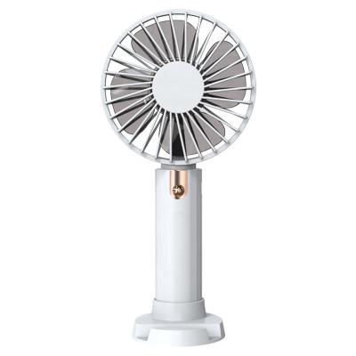 China New Design Small Mini Summer Air Cooler Fan Handheld Portable Outdoor Rechargeable Standing Desk Hotel Custom Made F18-0019 for sale