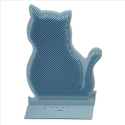 China Stocked Cat Scratching Rubbing Brush Massager Pet Hair Removal Massage Comb Pet Grooming Supplies Cat Brush Toy Pet Supplies for sale