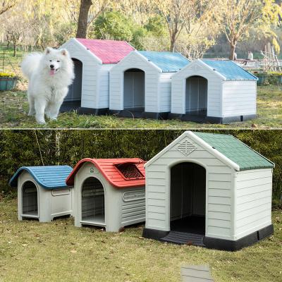 China Large size demountable rainproof plastic kennel of luxury outdoor use windproof series for sale